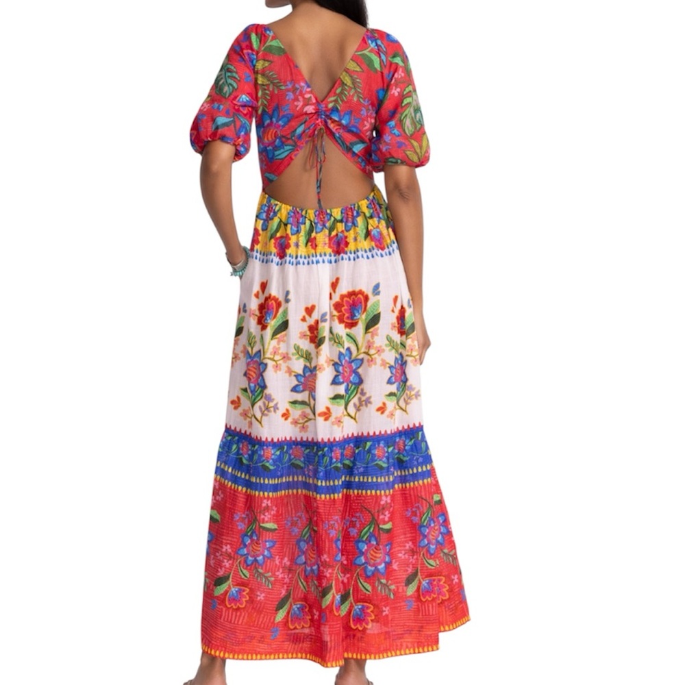 Johnny Was Rumba Maxi Dress Sz XL Patchwork Vacation NWT - Picture 3 of 15